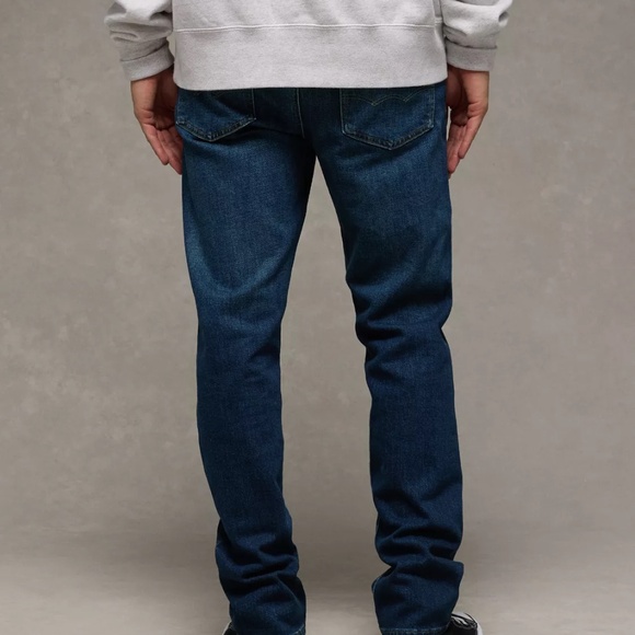 AE Men's AirFlex+ Original Straight Jean 38 x 32 NWT Dark Indigo - Picture 5 of 5